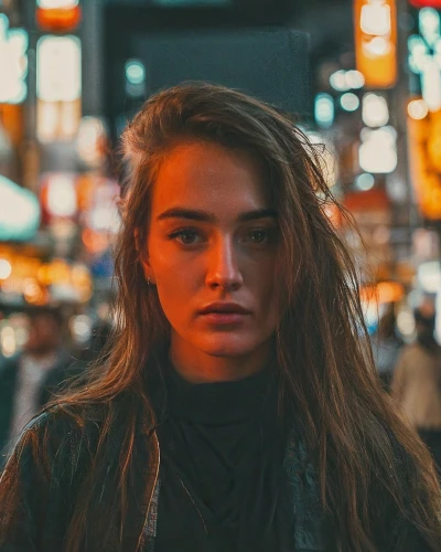 city ​​portrait,young woman,the girl's face,young model istanbul,woman portrait,depressed woman,photo session at night,girl portrait,sofia,new york streets,girl in a long,woman face,on the street,city lights,a girl with a camera,pretty young woman,citylights,female model,passenger,pedestrian