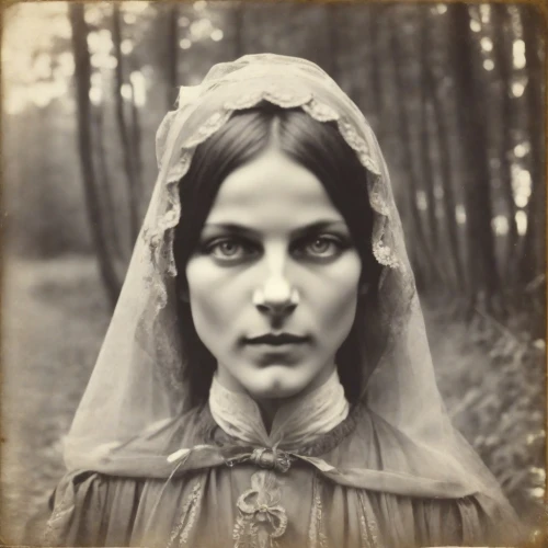 vintage female portrait,ambrotype,gothic portrait,the angel with the veronica veil,victorian lady,veil,mystical portrait of a girl,vintage woman,portrait of a woman,priestess,portrait of a girl,agfa isolette,praying woman,portrait of christi,woman portrait,rusalka,lilian gish - female,young woman,lillian gish - female,hieromonk,Photography,Polaroid