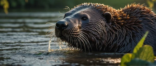 nutria,coypu,muskrat,porcupine,beaver,aquatic mammal,new world porcupine,beavers,nutria-young,north american river otter,otter,amur hedgehog,capybara,sea otter,water dog,bulrush,beaver rat,reed grass,otters,cattail,Illustration,Paper based,Paper Based 16