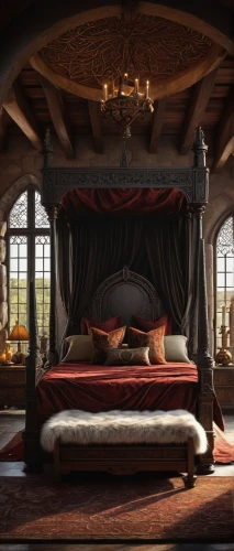four poster,canopy bed,four-poster,ornate room,bedding,sleeping room,great room,bedroom,hobbiton,bed,fairy tale,guest room,fairy tale castle,fairy tale icons,danish room,ottoman,attic,bed frame,a fairy tale,crown render,Photography,Artistic Photography,Artistic Photography 11