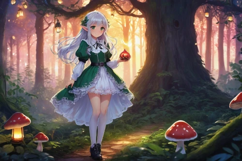 fairy forest,forest background,in the forest,mushroom landscape,elven forest,forest walk,forest path,fae,forest floor,forest mushroom,enchanted forest,fairy village,amanita,fairy tale character,fairytale forest,fairy world,forest of dreams,acerola,ballerina in the woods,forest glade,Art,Classical Oil Painting,Classical Oil Painting 04