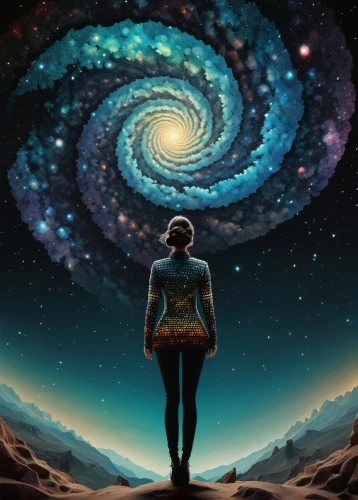 the universe,universe,ophiuchus,astral traveler,cosmos,andromeda,astronomer,scene cosmic,space art,inner space,cosmic,astronomy,psychedelic art,consciousness,pachamama,gaia,cosmic eye,astronomical,sci fiction illustration,astronomers,Illustration,Abstract Fantasy,Abstract Fantasy 19