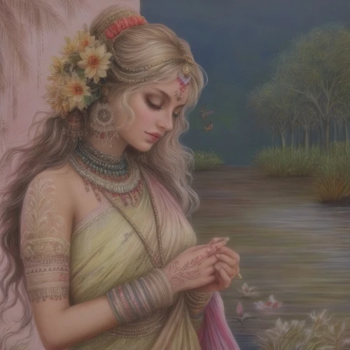 janmastami,radha,hare krishna,krishna,indian art,lakshmi,sacred lotus,lotus blossom,sari,saraswati veena,jaya,lotus hearts,mystical portrait of a girl,lotus flowers,bansuri,santoor,indian woman,the festival of colors,girl on the river,tarhana