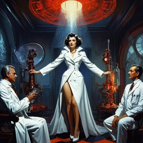 theoretician physician,white coat,female doctor,sci fi surgery room,physician,pathologist,medical icon,transistor,lady medic,sci fiction illustration,ship doctor,doctor,gynecology,nurse,female nurse,surgeon,art deco woman,imperial coat,medical staff,medical sister