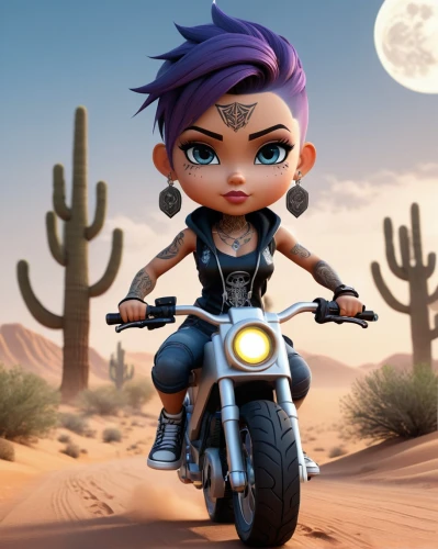 biker,motorbike,mad max,motorcycle racer,desert run,motorcyclist,desert racing,motorcycle,motorcycling,motorcycles,off-road outlaw,toy motorcycle,bullet ride,cute cartoon character,heavy motorcycle,character animation,monsoon banner,dirt bike,motorcycle tours,motor-bike,Unique,3D,3D Character