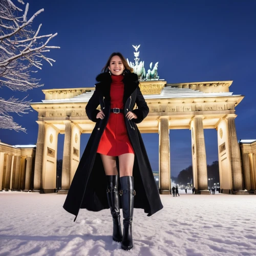 brandenburg gate,brandenburger tor,berlin,berlin germany,our berlin,brand front of the brandenburg gate,leather boots,germany,winter dress,winter boots,reichstag,viennese kind,winter background,girl in a historic way,sanssouci,red coat,long coat,berlin victory column,winter sales,stuttgart,Photography,General,Realistic
