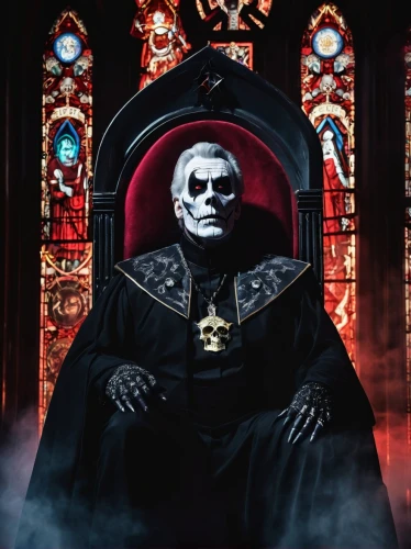 nuncio,death god,day of the dead frame,throne,gothic portrait,rompope,days of the dead,the throne,blood church,crossbones,pope,count,archimandrite,high priest,muerte,priest,dracula,lord,emperor,halloween poster,Conceptual Art,Sci-Fi,Sci-Fi 30