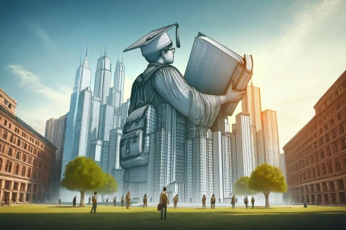 futuristic architecture,cube stilt houses,carton man,fantasy city,metropolis,sci fiction illustration,smart city,capital cities,digital compositing,dystopian,futuristic art museum,virtual world,surrealism,to build,dystopia,transformer,architect,man with a computer,3d man,steel sculpture