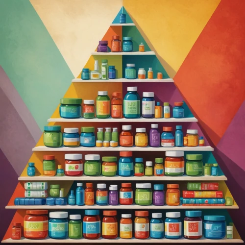 pet vitamins & supplements,nutritional supplements,health products,paints,supplements,apothecary,pharmacy,medicinal products,medicines,vitamins,nutraceutical,medications,paint cans,storage-jar,art materials,colored spices,wpap,tower of babel,pharmaceutical drug,pharmaceutical,Art,Artistic Painting,Artistic Painting 29