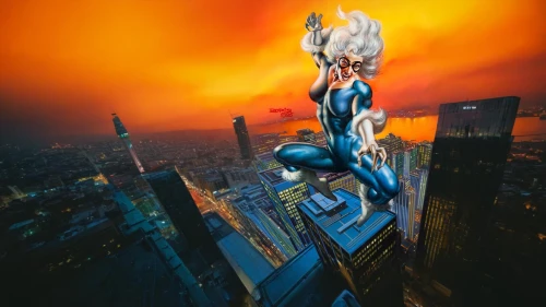 skycraper,above the city,city in flames,shard of glass,top of the rock,sky city,chrysler building,human torch,metropolis,king kong,base jumping,vertigo,spider-man,photomanipulation,spiderman,skyscraper,wtc,fire dancer,shinjuku,skyscapers