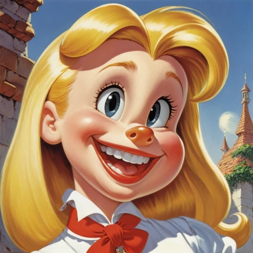 pinocchio,geppetto,disney character,a girl's smile,cute cartoon character,nose-wise,rockabella,alice,the girl's face,caricaturist,twitch icon,magnolieacease,cinderella,minnie,donald duck,donald,doll's facial features,bonbon,madeleine,fairy tale character,Illustration,Retro,Retro 18