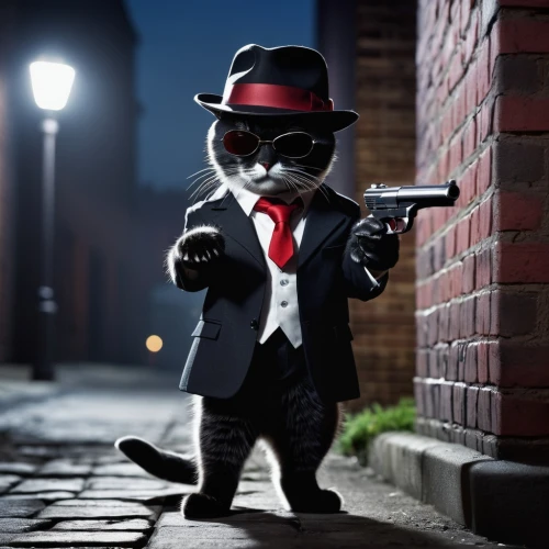 secret agent,spy,private investigator,inspector,spy visual,detective,cartoon cat,mafia,robber,agent,tuxedo just,red cat,tuxedo,alley cat,agent 13,special agent,tom cat,smooth criminal,tux,spy camera,Conceptual Art,Daily,Daily 18