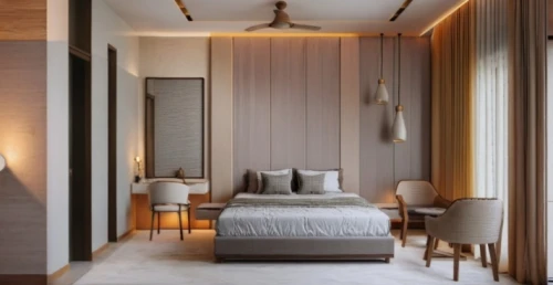 room divider,modern room,sleeping room,guest room,boutique hotel,bedroom,contemporary decor,japanese-style room,guestroom,danish room,interior modern design,modern decor,bamboo curtain,great room,interior decoration,interior design,room lighting,rooms,canopy bed,room newborn