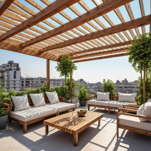 roof terrace,paris balcony,roof garden,balcony garden,roof landscape,terrace,pergola,penthouse apartment,block balcony,sky apartment,watercolor paris balcony,hoboken condos for sale,outdoor furniture,roof top,wooden decking,patio,patio furniture,veranda,wood deck,casa fuster hotel