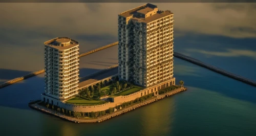 stalin skyscraper,residential tower,high-rise building,seaside resort,build by mirza golam pir,sky apartment,artificial island,skyscraper,stalinist skyscraper,apartment building,the skyscraper,bulding,high rise,skyscraper town,renaissance tower,3d rendering,apartment block,container terminal,highrise,floating island,Photography,General,Realistic