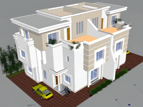 build by mirza golam pir,residential house,two story house,apartment building,3d rendering,apartment house,residential building,modern house,townhouses,apartments,model house,modern building,appartment building,apartment block,modern architecture,houses clipart,an apartment,block of flats,architectural style,residential