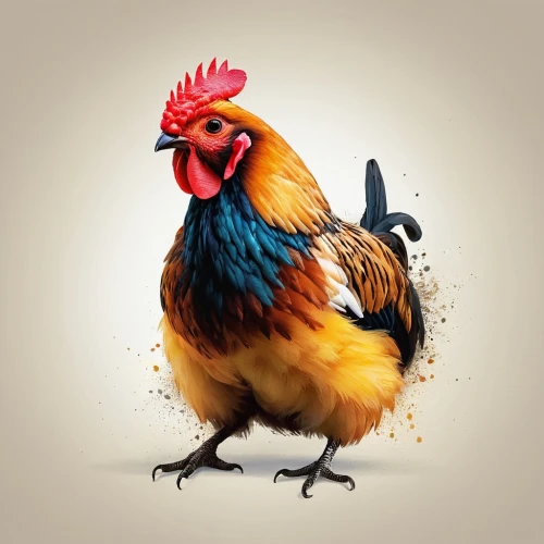 cockerel,bantam,portrait of a hen,vintage rooster,redcock,rooster,chicken 65,hen,phoenix rooster,landfowl,chicken bird,domestic chicken,chicken,the chicken,pullet,gallus,bird illustration,polish chicken,pecking,rooster head,Illustration,Realistic Fantasy,Realistic Fantasy 36