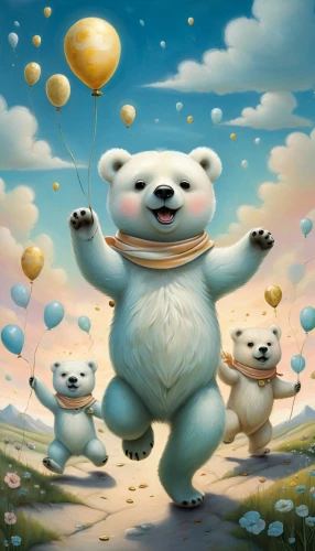 polar bear children,the bears,pandas,bears,polar bears,white bear,icebear,left hand bear,ice bear,anthropomorphized animals,children's background,scandia bear,giant panda,panda,pandabear,panda bear,game illustration,bear guardian,teddy bears,kids illustration,Illustration,Abstract Fantasy,Abstract Fantasy 06