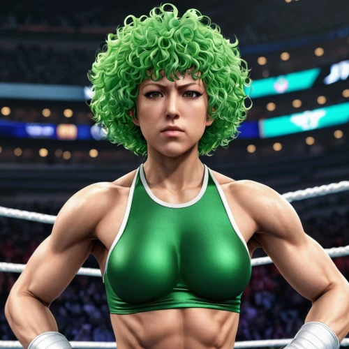 celtic queen,green paprika,linden blossom,ufc,mma,strong woman,marie leaf,green,lady honor,eva,heather green,professional boxer,striking combat sports,muscle woman,green aurora,green skin,patrol,green tree,santana,strong women,Photography,General,Realistic