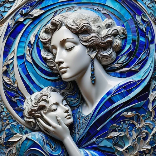 art nouveau,art nouveau design,art nouveau frame,capricorn mother and child,art nouveau frames,art deco ornament,art deco woman,art deco frame,art deco,mother earth,glass painting,mother kiss,sirens,fractals art,blue rose,filigree,mother earth statue,mother and child,blue and white porcelain,mother and father,Art,Artistic Painting,Artistic Painting 38