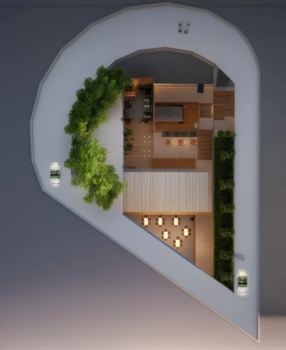 inverted cottage,shared apartment,sky apartment,small house,an apartment,miniature house,hallway space,3d rendering,apartment,room divider,cubic house,smart home,penthouse apartment,small cabin,apartment house,walk-in closet,smart house,3d mockup,modern room,kitchen design,Photography,General,Realistic