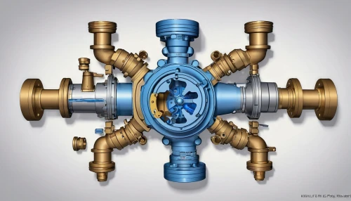 steampunk gears,valves,internal-combustion engine,plumbing valve,pressure regulator,automotive engine timing part,carburetor,crankshaft,spiral bevel gears,manifold,cogwheel,bevel gear,wheel hub,automotive engine part,water pump,cog,thermostat,cogs,gearbox,univalve