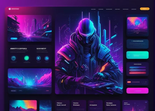 dribbble,color picker,80's design,flat design,web mockup,neon arrows,abstract design,music player,landing page,portfolio,colorful foil background,android inspired,lunisolar theme,gradient effect,neon ghosts,blackmagic design,color palette,neon colors,webdesign,web design,Art,Classical Oil Painting,Classical Oil Painting 15