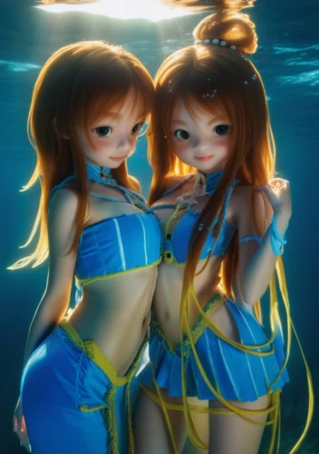 underwater background,mermaids,kawaii people swimming,under sea,sea scouts,nami,two dolphins,under the water,lilo,ocean background,anime 3d,under the sea,sirens,underwater sports,aquatic,mermaid vectors,merfolk,sea,oceanic dolphins,dolphins,Photography,Artistic Photography,Artistic Photography 01