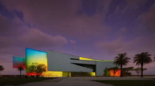 futuristic art museum,performing arts center,national cuban theatre,artscience museum,soumaya museum,walt disney center,art museum,christ chapel,disney hall,mercedes museum,concert hall,new city hall,glass facade,new building,event venue,convention center,art gallery,temple fade,planetarium,khobar