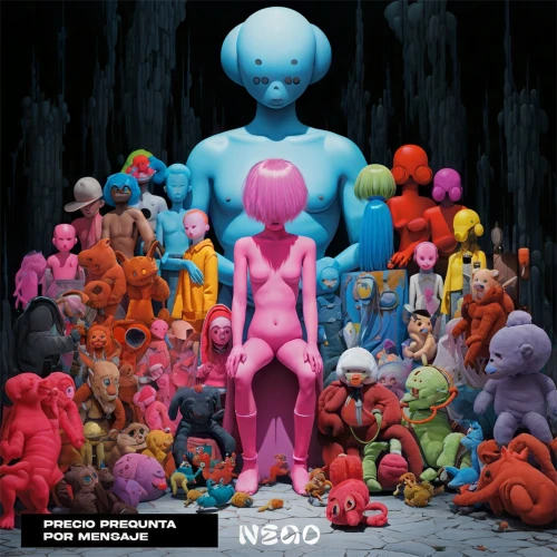 ipê-rosa,cd cover,neoplasm,neo-stone age,neoplasia,humanoid,neon human resources,smurf figure,magneto-optical disk,plasticine,deep zoo,jigsaw,jigsaw puzzle,kö-dig,dr. manhattan,cover,voo doo doll,vimeo,smurf,indigo