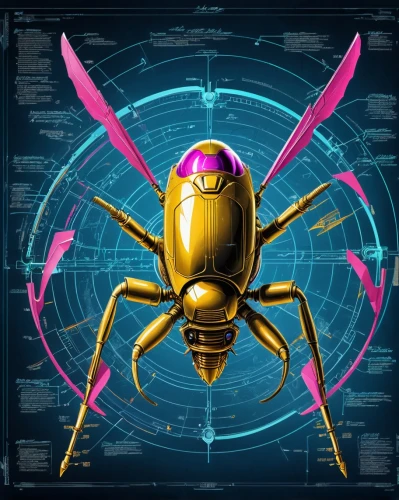 drone bee,scarab,scarabs,wasp,hornet,pink vector,bugs,arthropod,spyder,mobile video game vector background,bug open,beetle,insect,yellow jacket,game illustration,silk bee,bot icon,life stage icon,apiarium,arachnid,Unique,Design,Blueprint