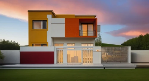 modern house,cubic house,modern architecture,cube house,3d rendering,two story house,build by mirza golam pir,colorful facade,smart house,residential house,mondrian,house shape,render,exterior decoration,cube stilt houses,modern style,stucco wall,frame house,dunes house,house painting,Photography,General,Realistic