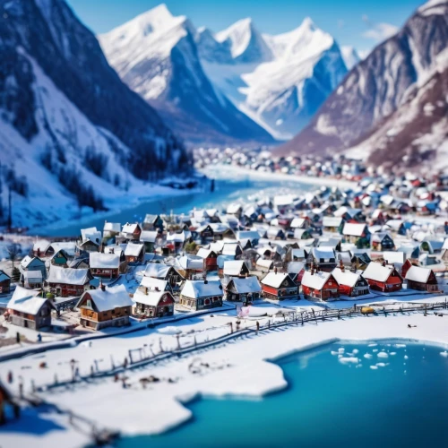 alpine village,winter village,mountain village,ski resort,zermatt,snowy landscape,alpine region,snow landscape,greenland,arlberg,aurora village,christmas town,winter landscape,eastern switzerland,norway,escher village,korean village snow,mountain huts,nordland,the alps,Unique,3D,Panoramic