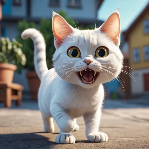 cartoon cat,cute cat,funny cat,cat,cat vector,cute cartoon character,meowing,surprised,white cat,cat image,mow,rex cat,tom cat,animal film,she-cat,blue eyes cat,breed cat,british shorthair,coco,jiji the cat