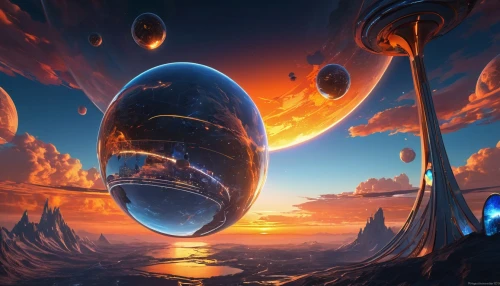 futuristic landscape,alien planet,alien world,fantasy landscape,planet eart,fire planet,planet,space art,planet alien sky,gas planet,planets,spheres,fantasia,3d fantasy,orchestral,fantasy art,exoplanet,vast,sky space concept,sci fiction illustration,Conceptual Art,Sci-Fi,Sci-Fi 10