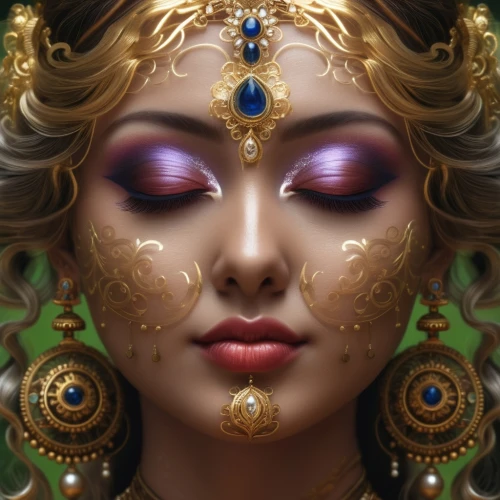 golden mask,oriental princess,gold filigree,gold ornaments,venetian mask,radha,gold mask,adornments,indian bride,beauty face skin,decorative figure,oriental girl,priestess,east indian,indian art,lakshmi,indian woman,gold foil art,orientalism,masquerade,Photography,General,Realistic