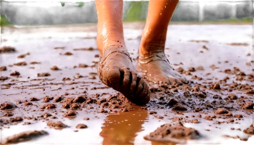 mud,mud wrestling,clay soil,mud village,muddy,mud wall,cocoa powder,soil,dug-out pool,clay floor,coffee scrub,pile of dirt,mulch,the ground,dirt,puddle,foot prints,soil erosion,rubber boots,sandpit,Illustration,Retro,Retro 02