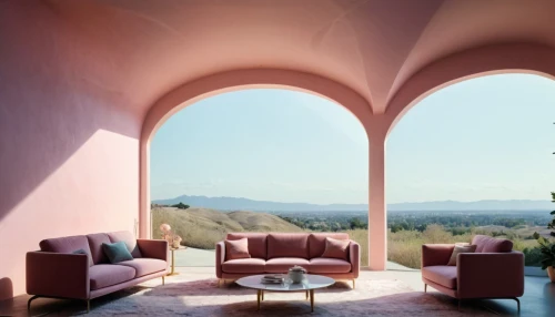 patio furniture,arches,pink chair,vaulted ceiling,outdoor furniture,patio,stucco wall,outdoor sofa,breakfast room,stucco ceiling,tuscan,stucco frame,chaise lounge,seating furniture,semi circle arch,seating area,sitting room,luxury property,interior decor,beautiful home,Photography,Documentary Photography,Documentary Photography 18