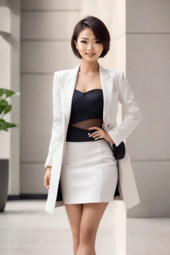 businesswoman,business woman,white coat,white-collar worker,spy visual,phuquy,lotte,women fashion,kaew chao chom,miss vietnam,bia hơi,business girl,xuan lian,bussiness woman,fashion vector,white silk,rou jia mo,stock exchange broker,advertising figure,white clothing