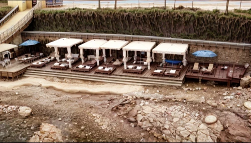 beach restaurant,excavation site,roman excavation,beach bar,the hotel beach,boat yard,roman bath,boatyard,barbecue area,seaside resort,roman villa,sewage treatment plant,hashima,excavation work,drinking establishment,sea trenches,atlantic grill,ship yard,military fort,a restaurant