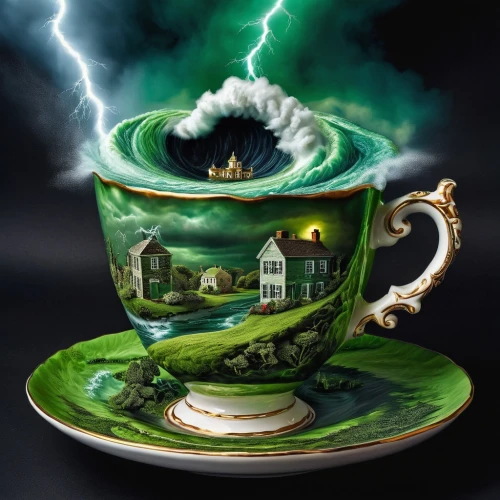 cup and saucer,lucky tea,teacup,tea cup,tea cups,porcelain tea cup,chinese teacup,tea art,pouring tea,tea party collection,chamber pot,tureen,a cup of tea,vintage tea cup,tea party,tea set,cup of tea,peppermint tea,tea time,fragrance teapot,Illustration,Realistic Fantasy,Realistic Fantasy 40