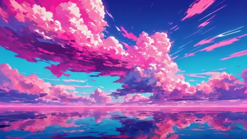 sky,clouds - sky,purple landscape,skies,acid lake,clouds,sky clouds,cotton candy,vapor,virtual landscape,futuristic landscape,unicorn background,skyscape,art background,landscape background,fantasy landscape,cloud,colorful background,cloudscape,epic sky,Conceptual Art,Daily,Daily 21