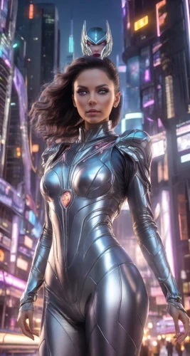catwoman,symetra,super heroine,head woman,fantasy woman,wonder woman city,goddess of justice,steel,kryptarum-the bumble bee,superhero background,silver,marvels,steel man,jaya,scarlet witch,supervillain,super hero,digital compositing,silphie,super woman,Photography,Realistic