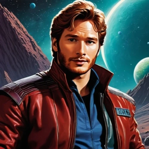 star-lord peter jason quill,solo,cg artwork,guardians of the galaxy,lando,emperor of space,sci fiction illustration,background image,sw,steve rogers,sci fi,felix,space art,mission to mars,lost in space,steve,red planet,marco,trek,space voyage