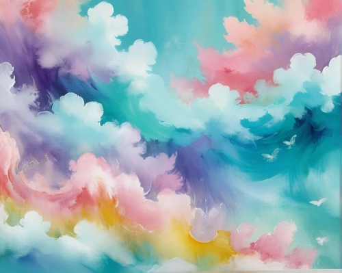 rainbow clouds,unicorn background,crayon background,watercolor floral background,rainbow pencil background,paper clouds,clouds,watercolor background,abstract air backdrop,colorful background,sky clouds,soft pastel,cotton candy,clouds - sky,chrysanthemum background,cloud play,little clouds,mermaid scales background,abstract background,floral digital background,Illustration,Abstract Fantasy,Abstract Fantasy 13