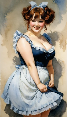 woman holding pie,crinoline,maid,a girl in a dress,the sea maid,milkmaid,woman with ice-cream,victorian lady,female doll,porcelaine,rococo,bavarian,cinderella,woman eating apple,girl with a wheel,advertising figure,vintage doll,vintage girl,girl with cloth,girl in a long dress,Illustration,Paper based,Paper Based 23