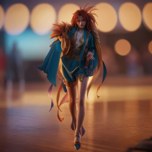 3d figure,3d render,figure skating,dancer,3d model,merida,cinema 4d,3d rendered,majorette (dancer),angel figure,firedancer,vax figure,doll figure,miniature figure,fashion dolls,female doll,tilt shift,fantasia,b3d,girl walking away,Photography,General,Commercial