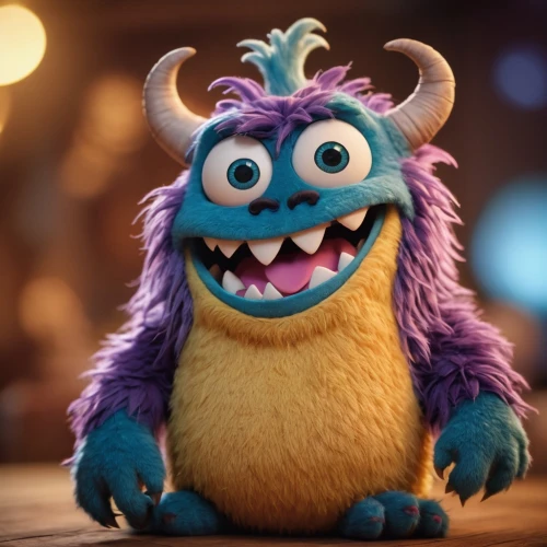 three eyed monster,monster's inc,child monster,grimace,the mascot,knuffig,mascot,cute cartoon character,minion hulk,imp,cuthulu,blue monster,disney character,anthropomorphized animals,anthropomorphic,one eye monster,bumble,wall,twitch icon,anthropomorphized,Photography,General,Cinematic
