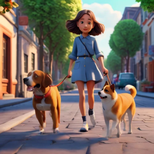 russo-european laika,girl with dog,laika,dog walker,walking dogs,dog street,animal film,little girl running,two running dogs,three dogs,running dog,boy and dog,dog walking,little girls walking,animated cartoon,walk with the children,wonder,cute cartoon character,little girl in wind,companion dog,Art,Artistic Painting,Artistic Painting 21