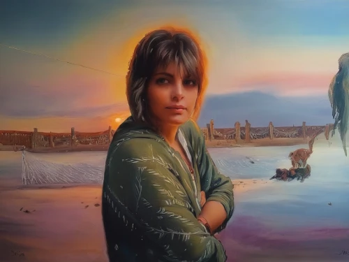 oil painting on canvas,girl with a dolphin,oil painting,girl on the dune,girl on the river,girl with bread-and-butter,baloch,oil on canvas,photo painting,art painting,girl in a long,italian painter,girl in a historic way,khokhloma painting,felucca,girl on the boat,girl with cereal bowl,mystical portrait of a girl,indian art,girl with cloth,Illustration,Paper based,Paper Based 04
